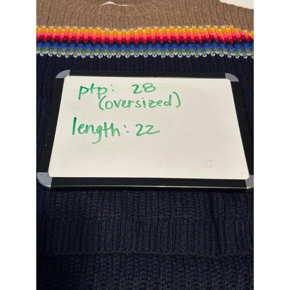 Xirena Apres Ski Simone Sweater Telluride Alapaca Blend Rainbow Sz XS Oversized - Picture 9 of 9